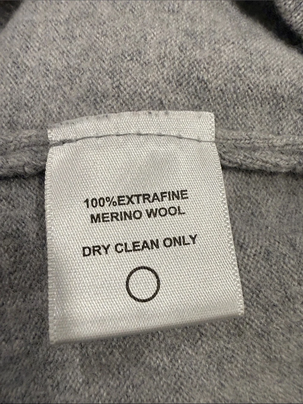 Thomas Dean Merino Wool Men’s XXL Light Gray Button-Up Cardigan Grandpacore